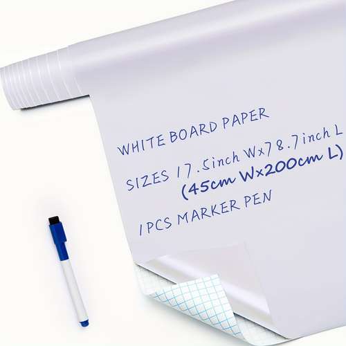 Dry Erase Whiteboard Sticker Wall Decal Self Adhesive White Board Peel  Stick Paper For School Office Home Kids Drawing, Shop On Temu And start  Saving